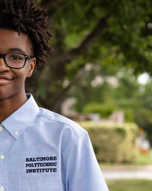 Poly Uniform Button Down