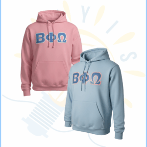 Beta Phi Omega Appliqué Hoodie
