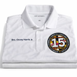 District 15 Circle logo Dri Fit Polo
